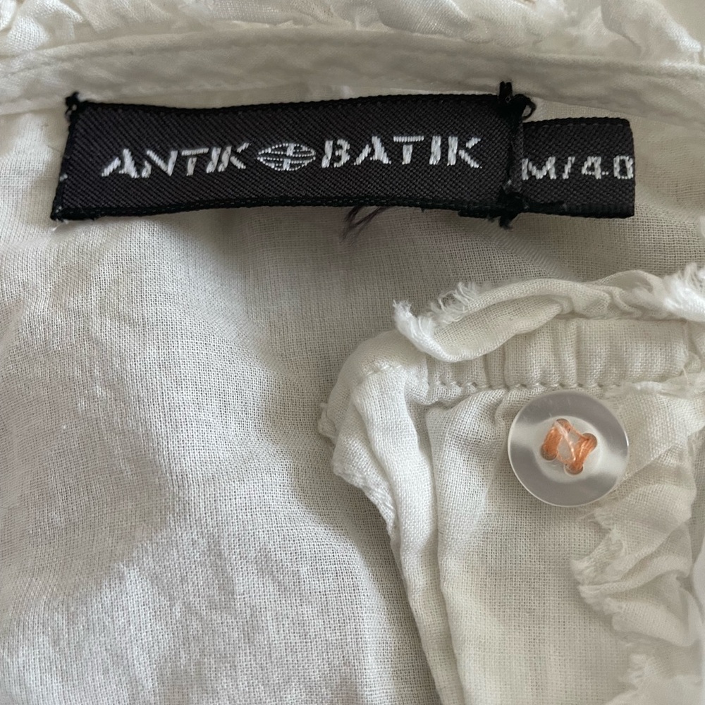 Antik Batik White Blouse - Picture 3 of 6